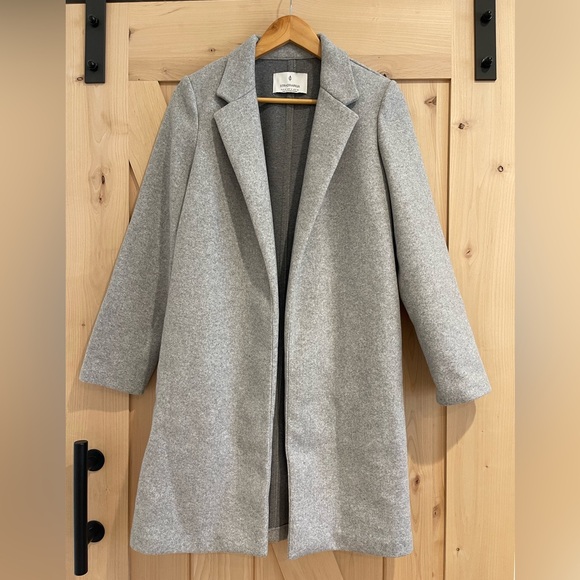 Stradivarius Grey Coat - Picture 1 of 6